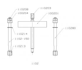 EXTRACTOR FORZA 2 ALARGADERAS 120X110